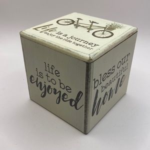 Bless our beautiful home six sided block.